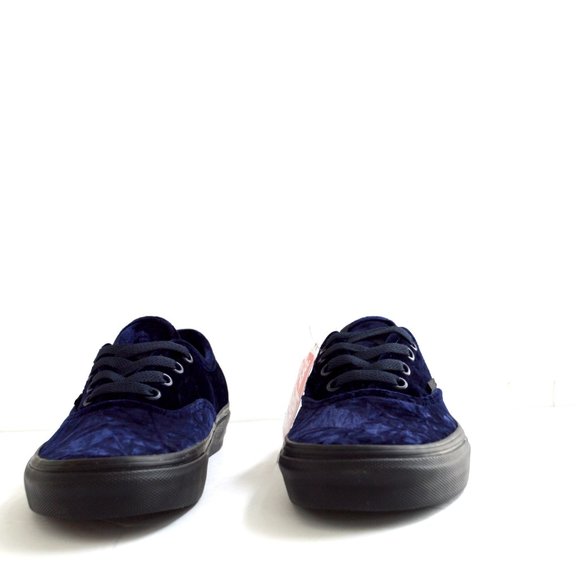 Vans authentic velvet navy black sneaker shoes - Picture 2 of 7